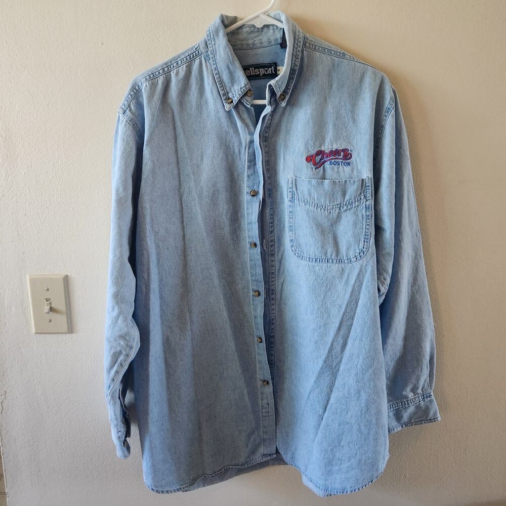 Vintage denim Cheer's Boston shirt size Medium